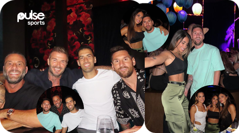 Lionel Messi and David Beckham celebrate Inter Miami's League Cup win with wives at favourite spot