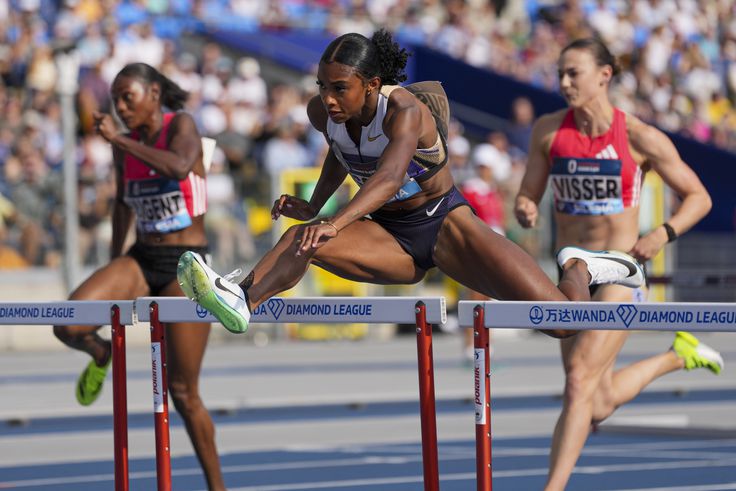 Masai Russell runs new Diamond League Record in Silesia