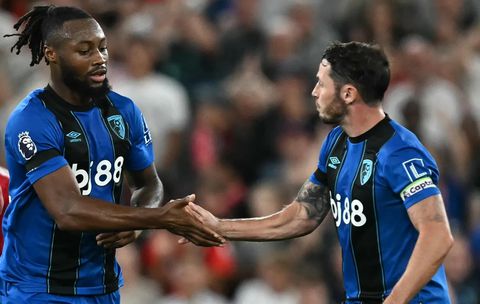 Semenyo gave Bournemouth hope at Anfield. (Photo Credit: Premier League.)