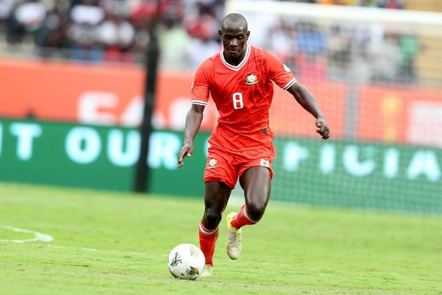 Harambee Stars midfielder Alpha Chris Onyango