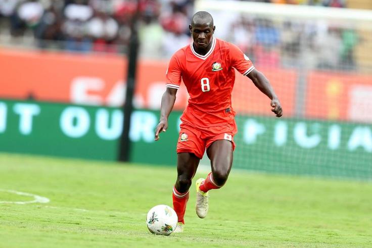 Harambee Stars midfielder Alpha Chris Onyango