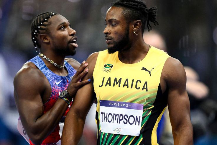 Noah Lyles and Kishane Thompson