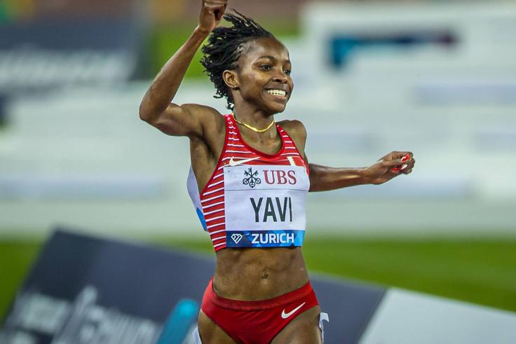 Winfred Yavi upsets Kenyan trio with world leading time to bag Diamond League trophy