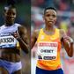 Mary Moraa, Beatrice Chebet and Shericka Jackson among track stars to defend titles on day two in Eugene