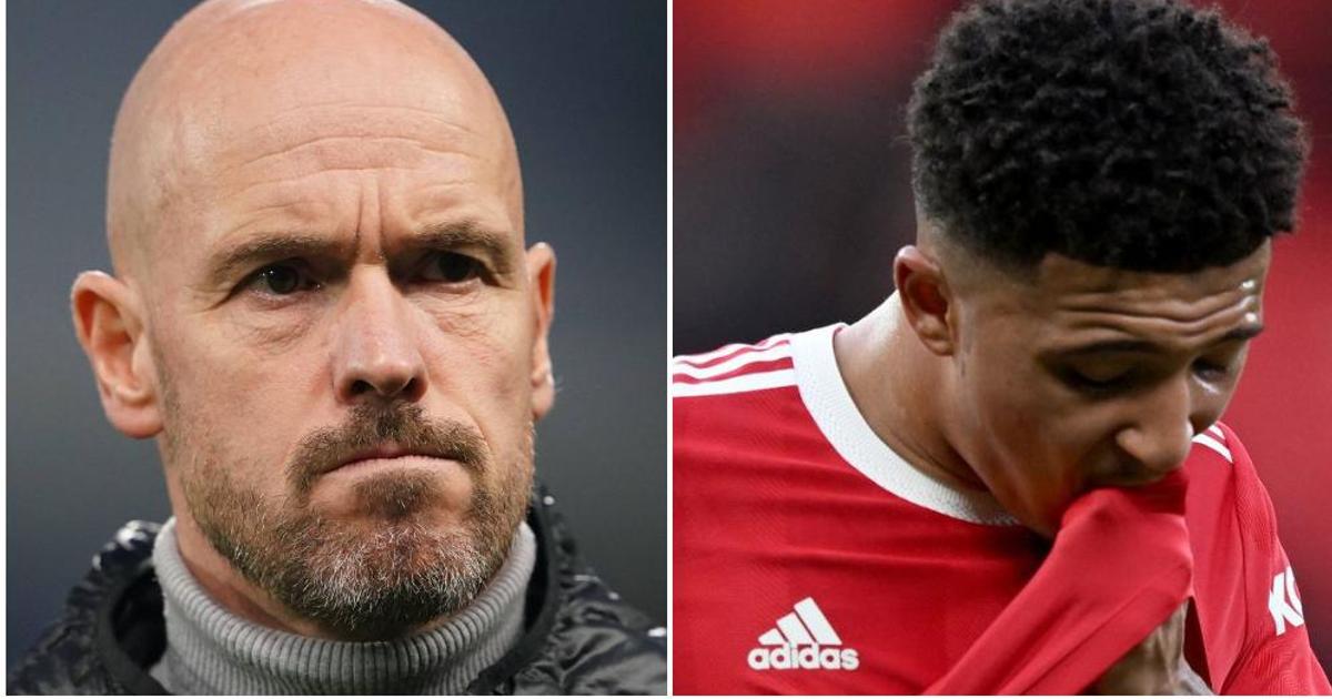 Jadon Sancho: Ten Hag declares poor trainer 'not important' to ...