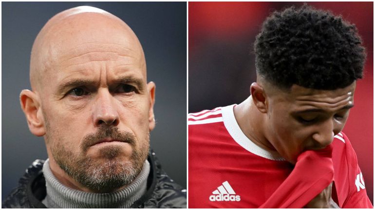 Sancho vs Ten Hag at Man United