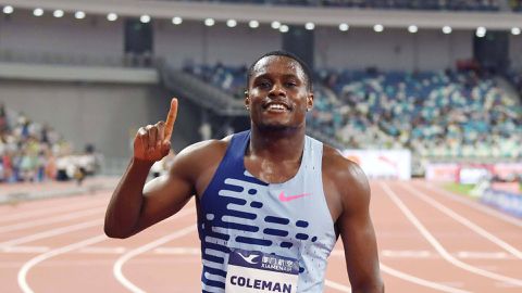 Omanyala matches Noah Lyles time as Christian Coleman wins Prefontaine Classic