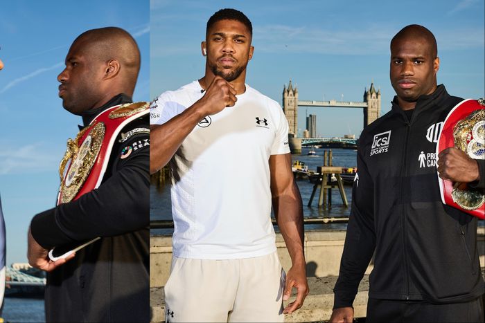 See the tension between Nigerian boxer Anthony Joshua ahead of fight week against Daniel Dubois.
