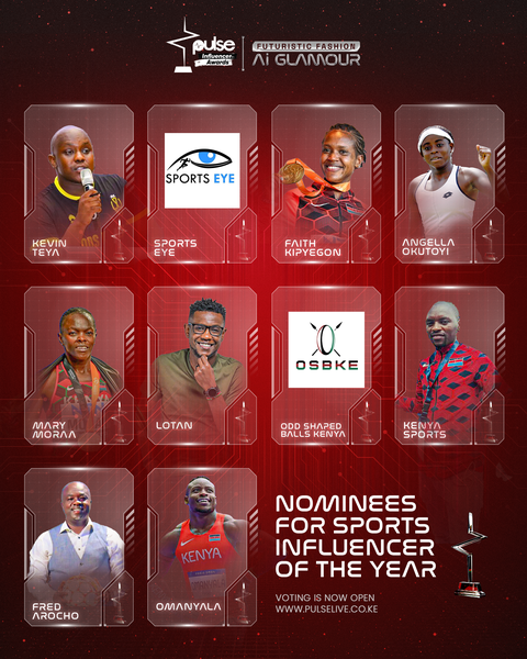 Mary Moraa, Faith Kipyegon & Ferdinand Omanyala lead nominations for Pulse Influencer Awards