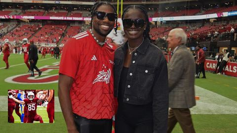 Noah Lyles & girlfriend Junelle Bromfield grace NFL game as Arizona Cardinals crush Los Angeles Rams in style