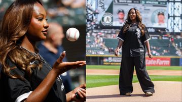 Tems: Nigerian Afrobeats star throws out a ceremonial first pitch for Chicago White Sox