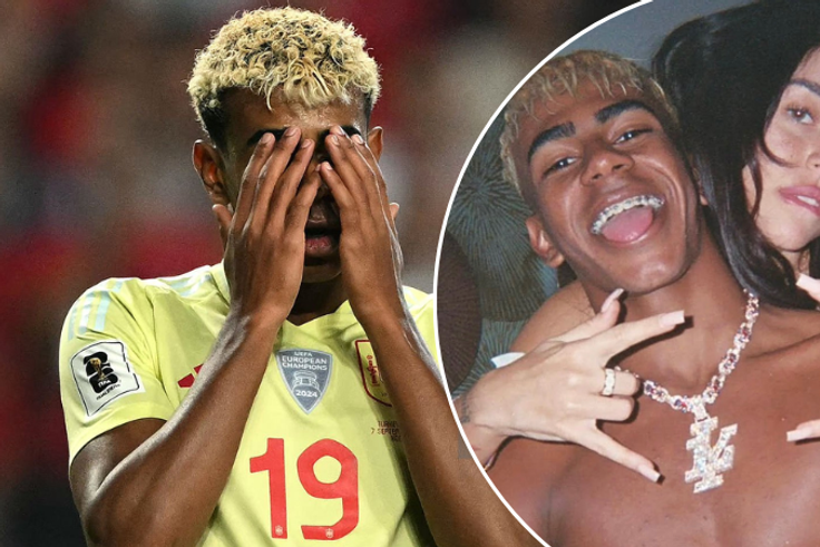 Lamine Yamal brutally told he's to blame for pelvis injury problems