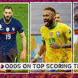 Odds on top scoring teams in the World Cup