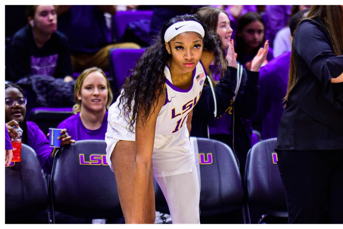 Angel Reese in action for the LSU Tigers