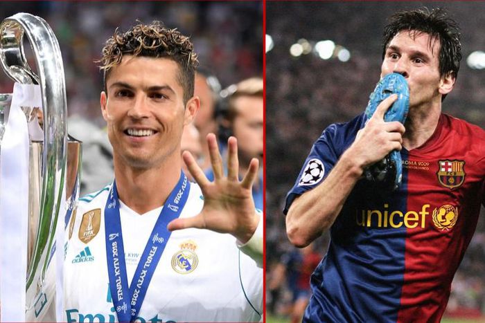 Cristiano Ronaldo won the Champions League 4 times with Real Madrid, same number of times Lionel Messi won the competition with Barcelona