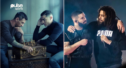 Drake and J. Cole recreate iconic Messi and Ronaldo picture in new music video