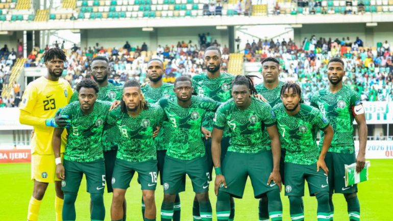 The Super Eagles World Cup qualification opener was a 1-1 draw against the Crocodiles of Lesotho at the Godswill Akpabio Stadium in Uyo, Akwa Ibom. Photo Credit - X/Pooja