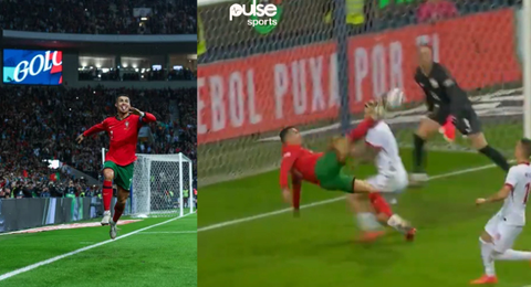 WATCH: Ronaldo scores stunning bicycle kick goal to help Portugal soar in Nations League