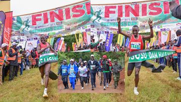 Wisley Kipkemoi, Gladys Koech rule Chemususu half marathon as CSs Murkomen, Wandayi & Chirchir grace the event