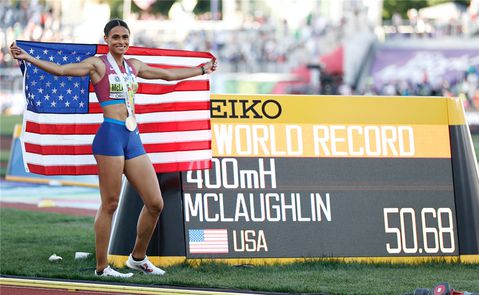 Sydney Mclaughlin broke the 400mH WR twice this year