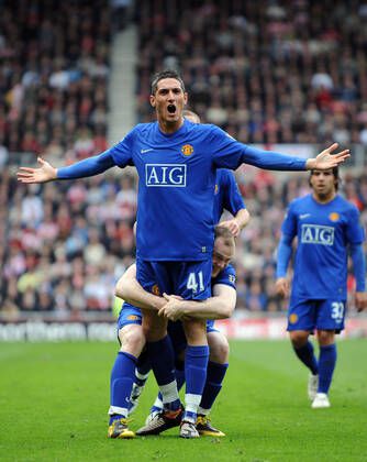 Federico Macheda celebrates scoring for Manchester United | Imago