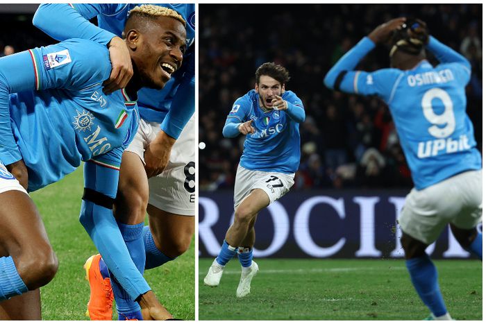 A moment of magic from Victor Osimhen and Kvaratskhelia inspired Napoli to victory.