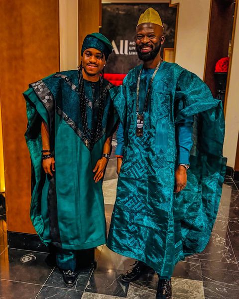 Super Eagles of Nigeria star Ademola Lookman outshines rivals with the traditional outfit known as Agbada to 2024 CAF Awards.