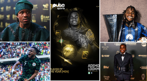 Nigeria's Ademola Lookman beats Hakimi, others to claim CAF African Player of the Year award