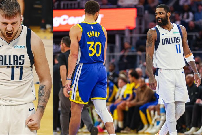 48 3-pointers were made as the Dallas Mavericks and Golden State Warriors set an NBA record with a triple-double from Luka Doncic.