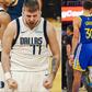 48 3-pointers were made as the Dallas Mavericks and Golden State Warriors set an NBA record with a triple-double from Luka Doncic.