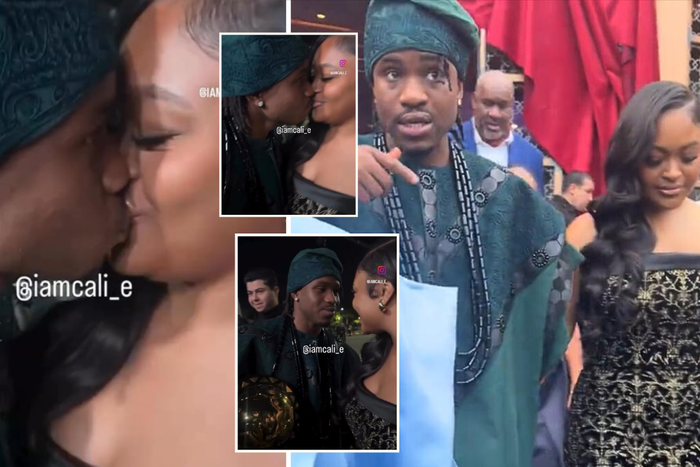 WATCH: Adorable moment Ademola Lookman kissed his girlfriend to celebrate African best award