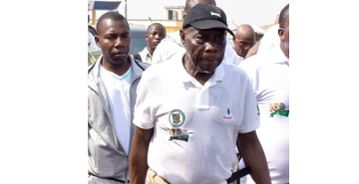 Obasanjo plays senior prefect role during road walk