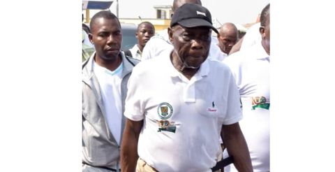 Obasanjo plays senior prefect role during road walk