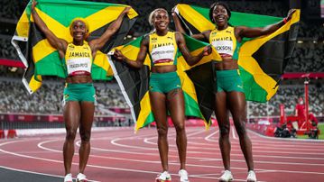 Four times Jamaica finished 1-2-3 in the sprints at major championships