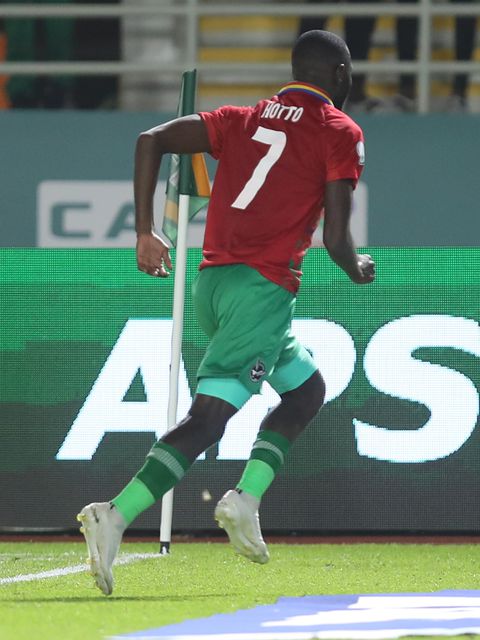 Deon Hotto wheels off after scoring the historic stunner.