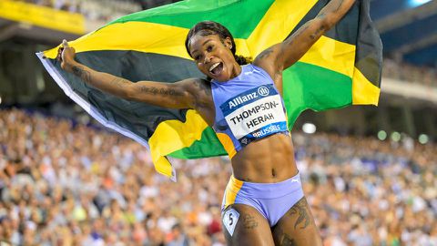 Elaine Thompson-Herah fast time in 100m