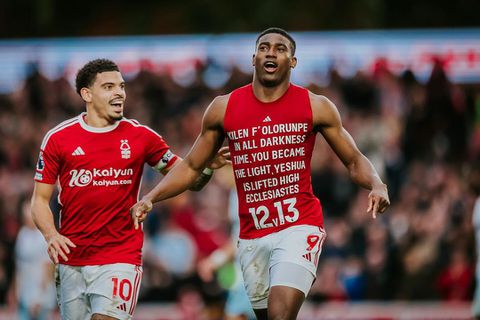 Super Eagles: Awoniyi preaches grace after goal for Nottingham Forest against West Ham