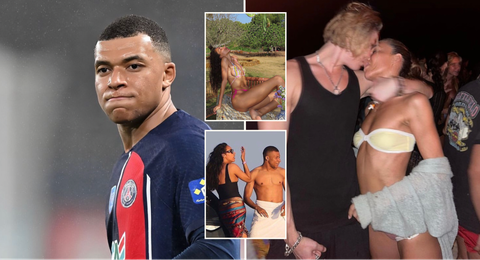 Kylian Mbappé’s transgender ex Ines Rau ’Passionately’ kisses mystery man 1 year after breakup