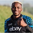 Victor Osimhen returns to Napoli training.
