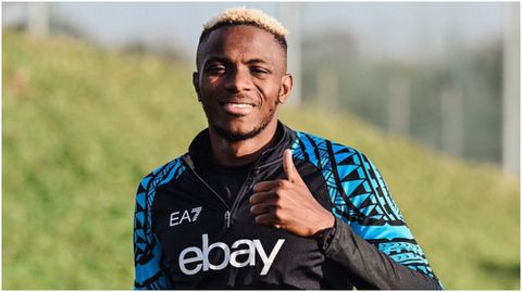 Back in business - Napoli boosted as icon Osimhen hits training after AFCON duty