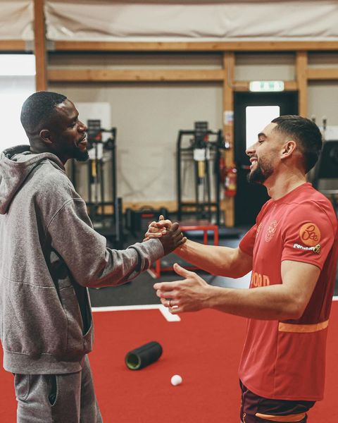 Frank Onyeka and Neal Maupay.