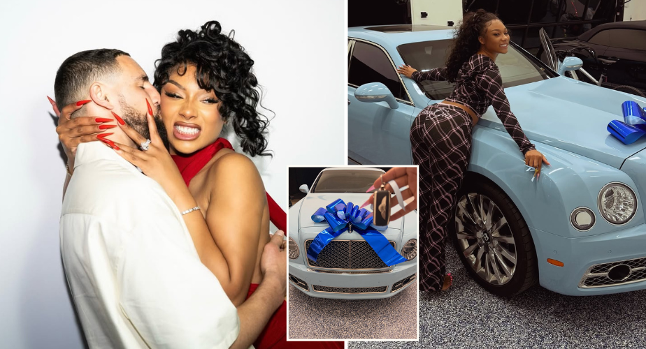 Klay Thompson Gifted Megan Thee Stallion With Her Dream Car For Her Birthday, A Powder Blue Bentley [VIDEO]