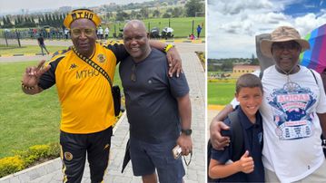 WATCH: Pitso Mosimane Gives Career-Changing Advice to Kaizer Chiefs Youngster as He is Spotted at Naturena