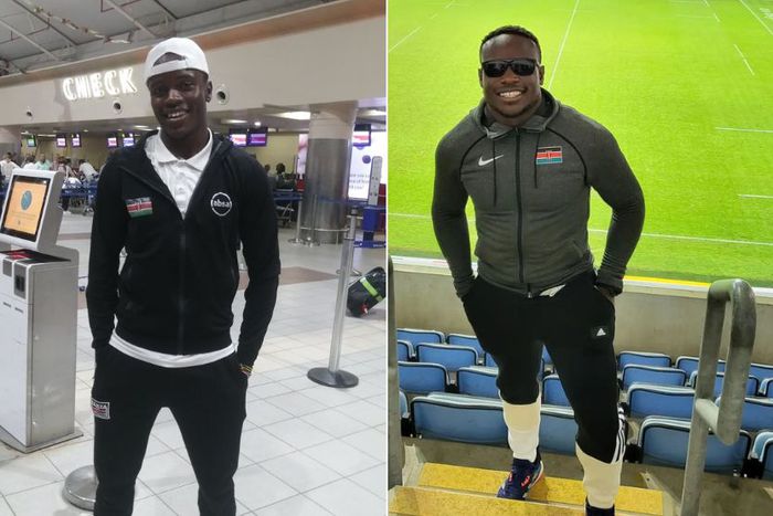 A collage of Isaac Omurwa (left) and Ferdinand Omanyala (right)