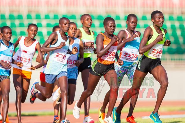 Junior athletes in action