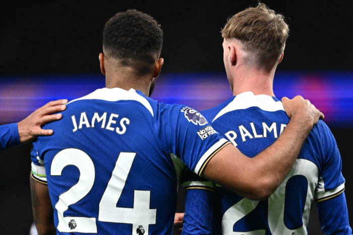 Chelsea and England's Reece James and Cole Palmer || Image credit: Imago