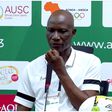 Flying Eagles coach Ladan Bosso during his post-match press conference