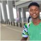 Enyimba's Chibueze Izuogu in Ghana with Nigeria's Flying Eagles.