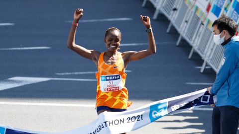 Brigid Kosgei obliterates strong field to claim Lisbon Half Marathon victory