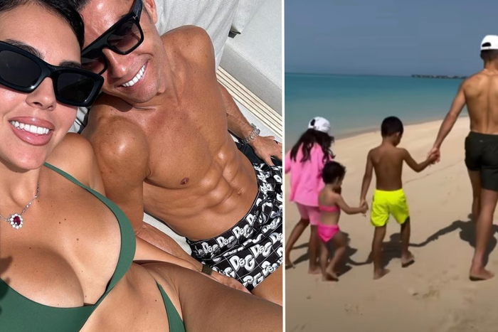 Georgina Rodriguez reacts to shirtless Ronaldo performing ‘daddy duties’